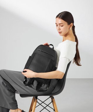 Y'SACCS 【ムック本掲載】ブロックモチーフリュックサック ブラック