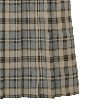 CRAFT STANDARD BOUTIQUE フロントプリーツスカート Check Gray