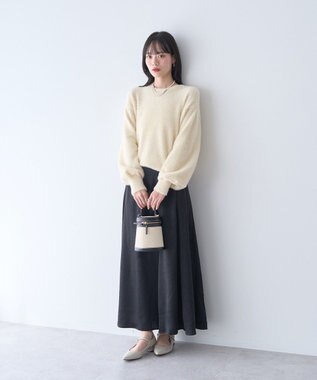 earth music&ecology ミニシャギープルオーバー Ivory