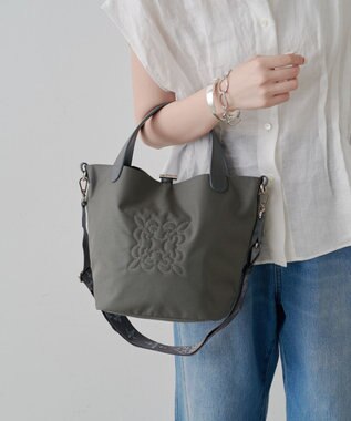 russet コーデュラナイロン2WAYタウントートバッグ(CE-1673-WEB) Gray