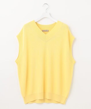 UNFILO MENS イージーケア ニットベスト [23年春夏商品] イエロー