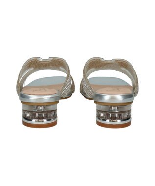 Bridget Birkin 【Bridget Birkin】クリアビジューミュールサンダル シルバー