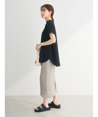 Green Parks 汗染み防止プチハイネックプルオーバー Black