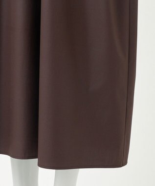 23区 【R(アール)】チンツコットン シャツワンピース ダークブラウン系