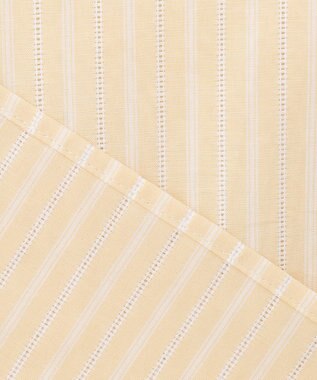 J.PRESS LADIES 【洗える】BEZ空羽ストライプ 前開き シャツカラー ブラウス イエロー系1