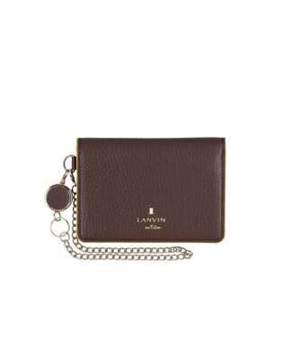 LANVIN en Bleu リム リール付き2面パスケース