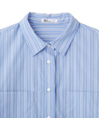 CRAFT STANDARD BOUTIQUE オーバーサイズシャツ Stripe Blue