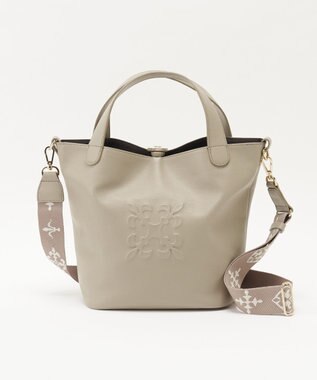 russet 《WEB限定》ソフトレザー2WAYミニトートバッグ(CE-1672-WEB) GrayBeige