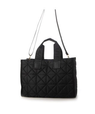 UNBILLION カシュカシュ cachecache / ボックスパテッドキルト2wayトート ブラック