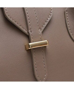 A.D.M.J. 【牛革】クラシックアニルブリロ/ノーブルファスナートート25cm(ショルダーストラップ付) AN.ブラウン