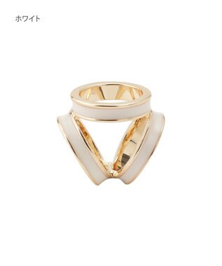 MOONBAT Luna Luce(ルナルーチェ)スカーフリング パール調 3Ring お手持ちのスカーフを通すだけ ギフト ホワイト