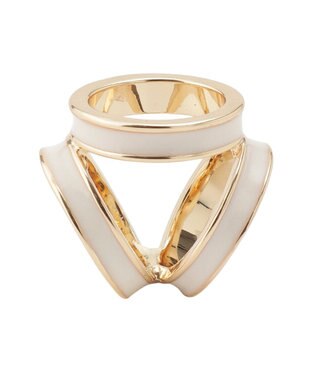 MOONBAT Luna Luce(ルナルーチェ)スカーフリング パール調 3Ring お手持ちのスカーフを通すだけ ギフト ホワイト