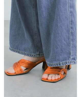 Te chichi メタリックシャーリングサンダル《2026 SUMMER LOOK item》