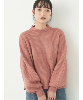 earth music&ecology ＦＬＵＦＦＹハイネックプルオーバー Pink