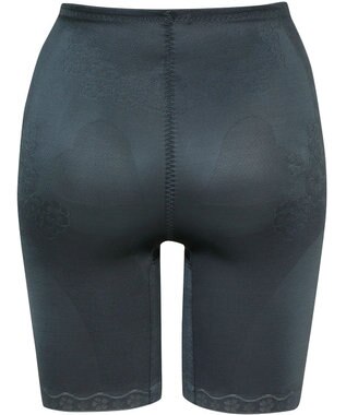 Wing ガードル 【キュッとアップパンツ】 ヒップをまるくメリハリあるラインに ラクにおなか押さえ ロング丈 KQ0745 ウイング／ワコール チャコールグレー