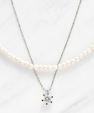 TOCCA BIJOUX＆BABY PEARL NECKLACE 2連セットネックレス シルバー系