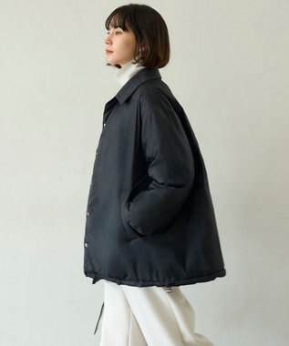 【自宅で洗濯OK / ファー襟取り外し可能】TAIONコラボ ボア襟 リバーシブルダウン