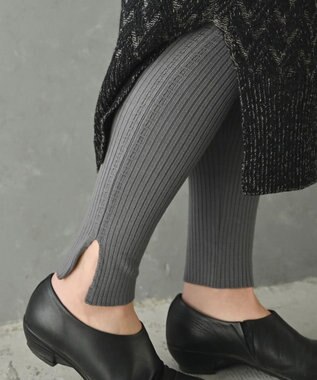 AND WOOL 〈高品質ウール〉〈洗えるニット〉〈暖かい着心地〉ウールレギンス