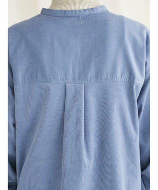 CRAFT STANDARD BOUTIQUE コーデュロイリブ付きワンピース Blue