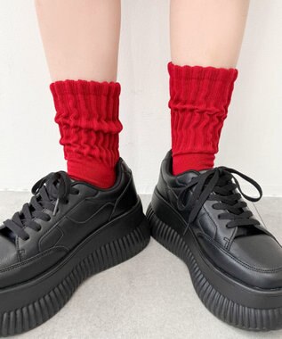 WEGO サポート付きボリューム無地リブソックス