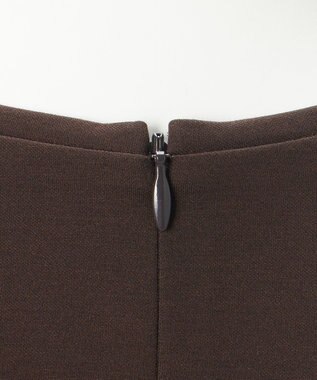 23区 L 【R(アール)】クロスフリルジャージー ランダムフリル Tシャツ ダークブラウン系