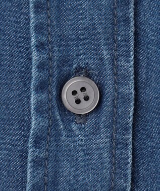 23区 【洗える】23区DENIM ライトダンガリー シャツ インディゴ