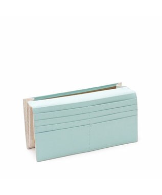 A.D.M.J. 【スネークレザー】アールデコモチーフロングウォレット ホワイトパール