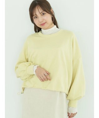 earth music&ecology 裏毛ドロストプルオーバー