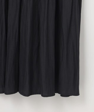 組曲 S 【WEB限定】ギャザーライトデシン ティアードワンピース ネイビー系