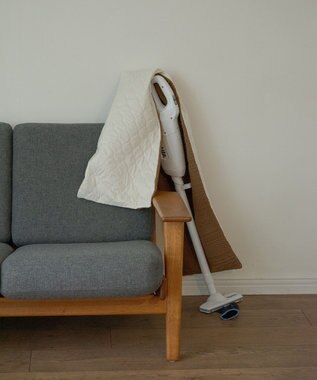 TRICOTE 【ダウン素材とニットの切り替え2WAY】デコボコ切り替えマフラー