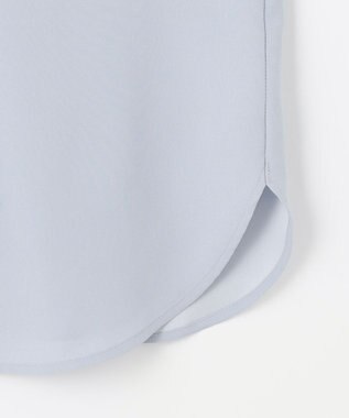 J.PRESS LADIES 【洗える】ヌーディスバックサテン ボウタイ ブラウス サックスブルー系