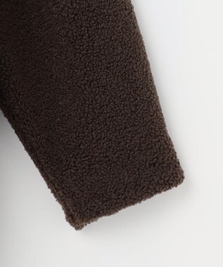 ANY L スエードボアコンビブルゾン ダークブラウン