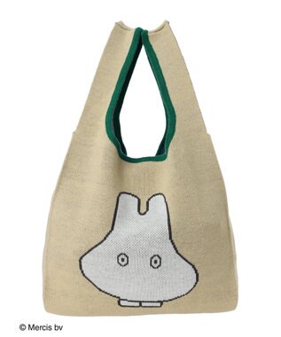 Green Parks ｍｉｆｆｙ／ジャガードニットバッグ Beige