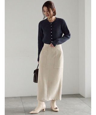 Te chichi モールリブカーディガン チャコールグレー