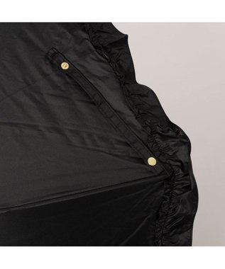 UNBILLION カシュネ cachenez / PUビッグフリルトップレス2段折りたたみ傘 ブラック