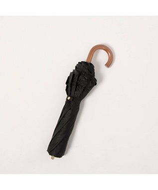 UNBILLION カシュネ cachenez / PUビッグフリルトップレス2段折りたたみ傘 ブラック