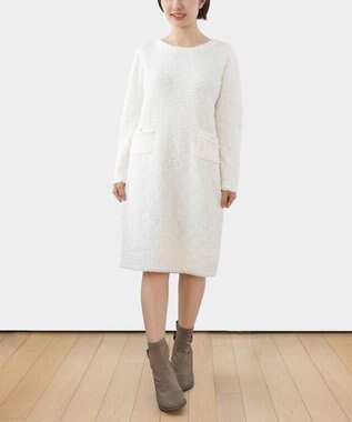 TOCCA 【洗える！】UNSNARL TWEED ドレス ホワイト系