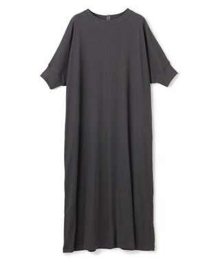 UNFILO ドライタッチフライス ドルマンワンピース チャコール