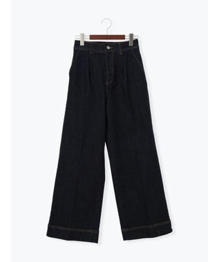 Te chichi ワイドデニムパンツ ネイビー