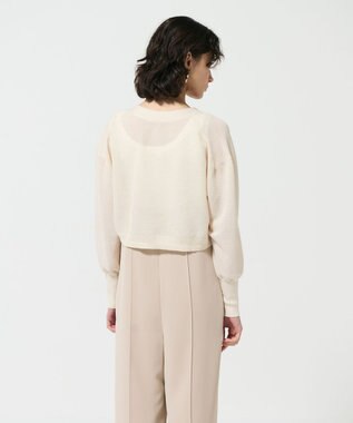 GRACE CONTINENTAL シアーカノコニットカーディガン キナリ