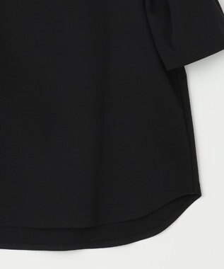 組曲 S 【洗える・接触冷感】タックスリーブポンチ カットソー ブラック系