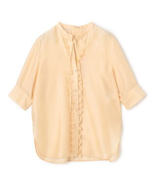 BEIGE， AMARYLLIS / フリルリボン ブラウス Peach