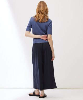 23区 【Indian Factory】シャイニーワイドリブ カットソー サックスブルー系