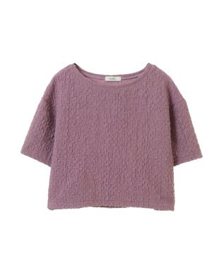 earth music&ecology ホイップ風ジャガードプルオーバー Pink