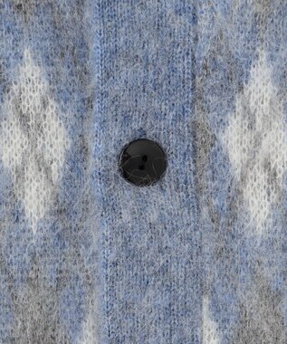 J.PRESS MEN 【WEB限定カラー有】モヘアヤーン アーガイルカーディガン 【WEB限定】サックスブルー系7