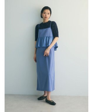 Green Parks armonia.ペプラムキャミワンピース Gray