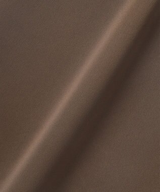 uncrave 【洗濯機洗い可】サテン ドロストスカート（uncrave WHITE） ブラウン