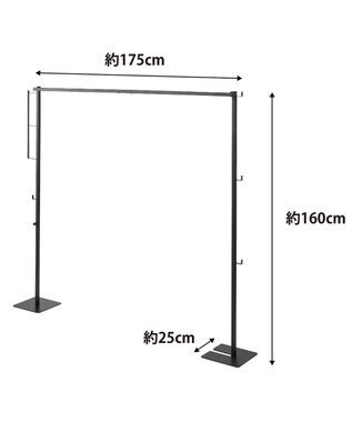 tower 折り畳み室内物干し タワー ブラック ブラック