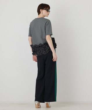 GRACE CONTINENTAL フリルヘムカットトップ グレー