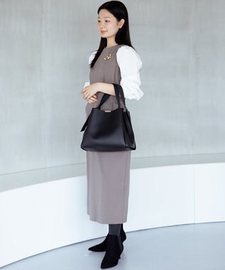 組曲 ノットデザイントートバッグ ブラック系